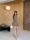 Casual Long Vest With Mini Skort